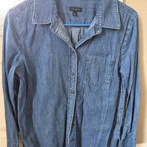 Talbots Chambray Denim Button-up Shirt